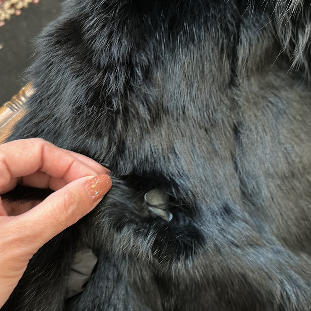 Authentic Theory Raccoon Rabbit Reversible Fur Coat - Picture 14 of 14
